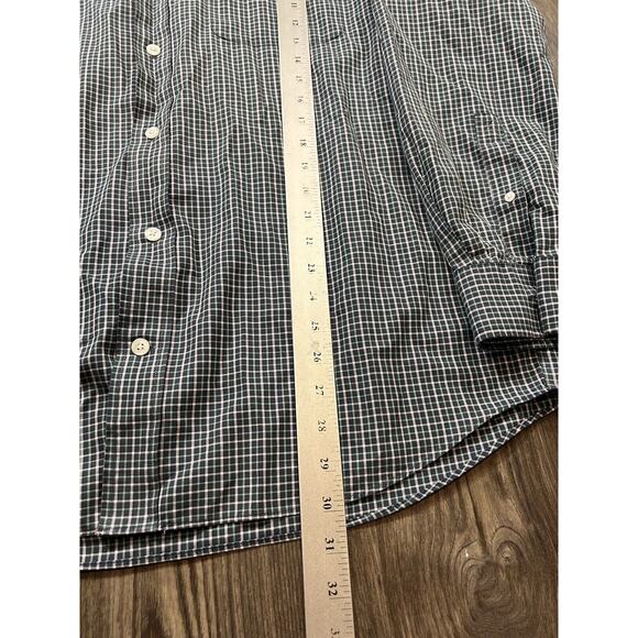 Duluth Shirt Mens Large Green Plaid‎ Button Up Standard Fit Flex Outdoors Travel - Picture 3 of 6